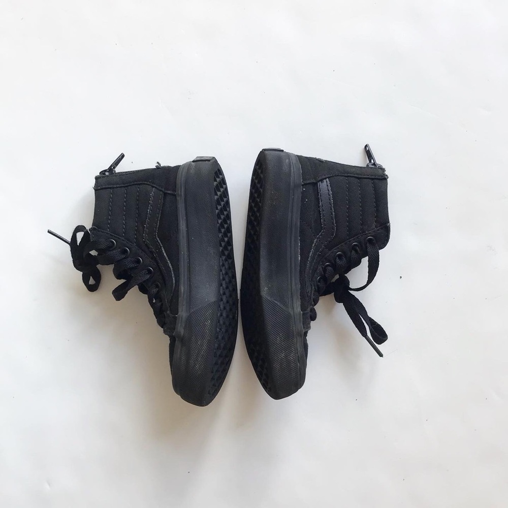 Vans black SK8 high top sneakers VGUC size 10.5 - Picture 2 of 10